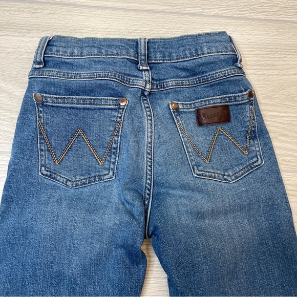 Wrangler Retro Slim Straight Medium Wash Western Cowboy Jeans Boys Size 12 Slim - Picture 4 of 11